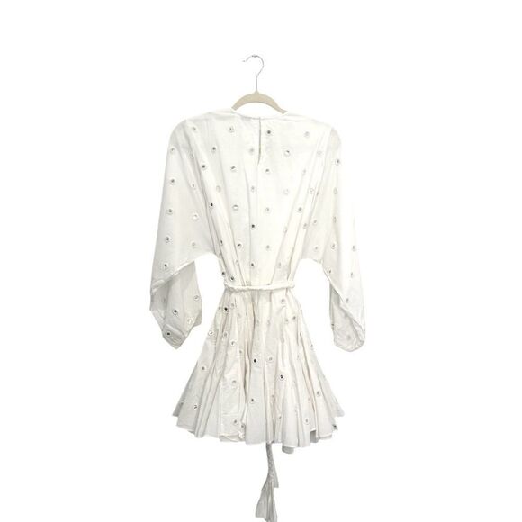 RHODE $535 Ella Dress in White Mirror - Picture 8 of 10